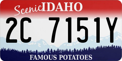 ID license plate 2C7151Y