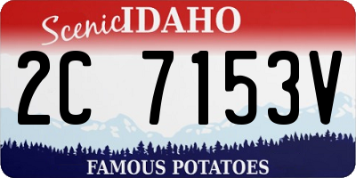 ID license plate 2C7153V