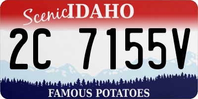 ID license plate 2C7155V