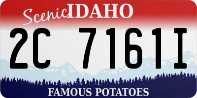ID license plate 2C7161I