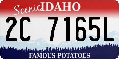 ID license plate 2C7165L