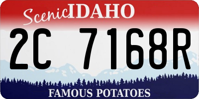 ID license plate 2C7168R
