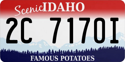 ID license plate 2C7170I