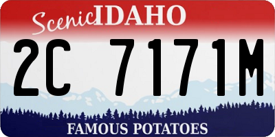 ID license plate 2C7171M