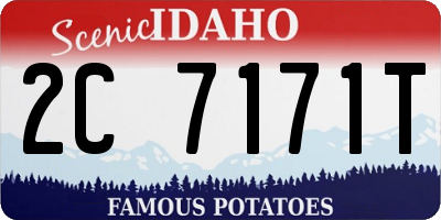 ID license plate 2C7171T