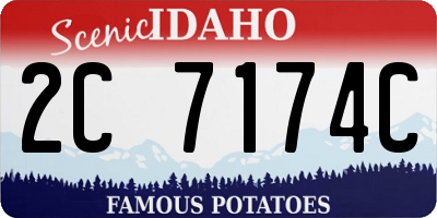 ID license plate 2C7174C