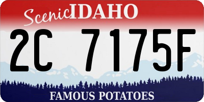 ID license plate 2C7175F
