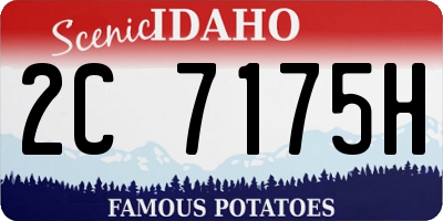 ID license plate 2C7175H