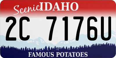ID license plate 2C7176U