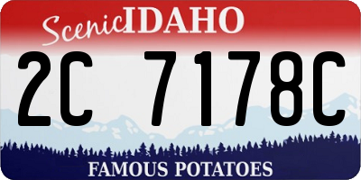 ID license plate 2C7178C
