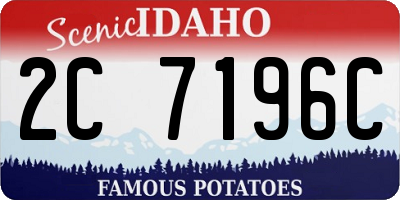 ID license plate 2C7196C