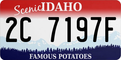 ID license plate 2C7197F