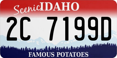 ID license plate 2C7199D
