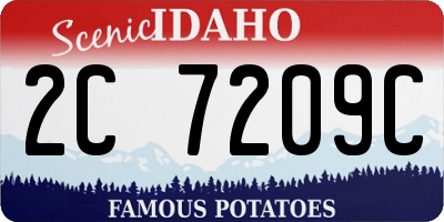 ID license plate 2C7209C