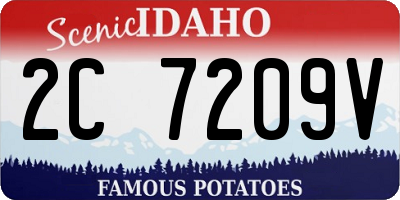 ID license plate 2C7209V