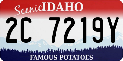 ID license plate 2C7219Y