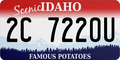 ID license plate 2C7220U