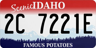 ID license plate 2C7221E