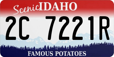 ID license plate 2C7221R