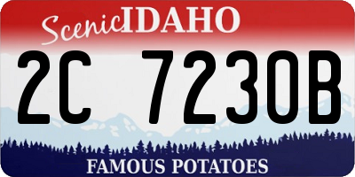 ID license plate 2C7230B