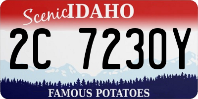 ID license plate 2C7230Y