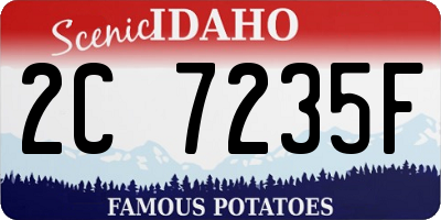 ID license plate 2C7235F