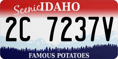 ID license plate 2C7237V