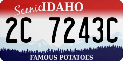 ID license plate 2C7243C