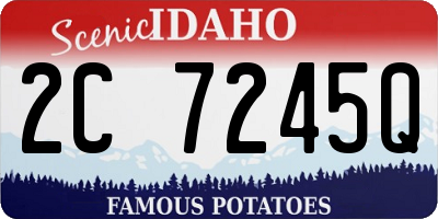 ID license plate 2C7245Q