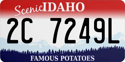 ID license plate 2C7249L