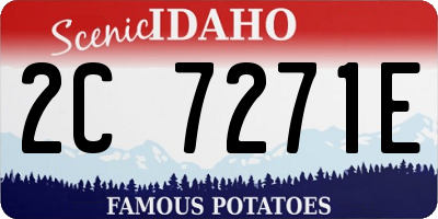 ID license plate 2C7271E