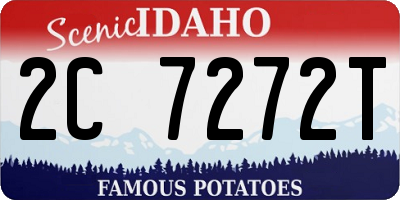 ID license plate 2C7272T