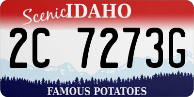 ID license plate 2C7273G