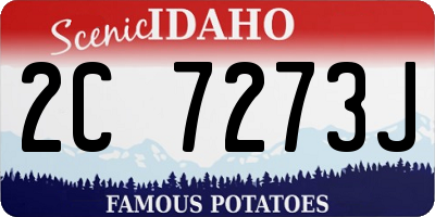ID license plate 2C7273J