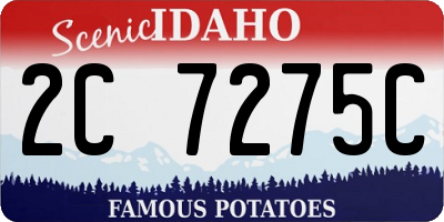 ID license plate 2C7275C