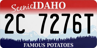 ID license plate 2C7276T
