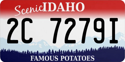ID license plate 2C7279I