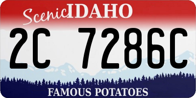 ID license plate 2C7286C