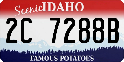 ID license plate 2C7288B