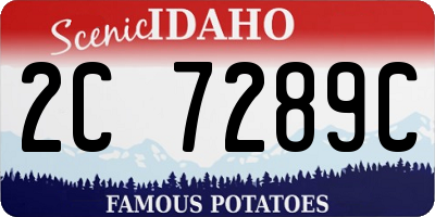 ID license plate 2C7289C