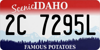 ID license plate 2C7295L