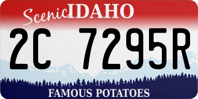 ID license plate 2C7295R