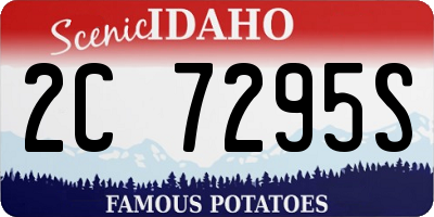 ID license plate 2C7295S