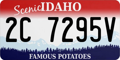 ID license plate 2C7295V