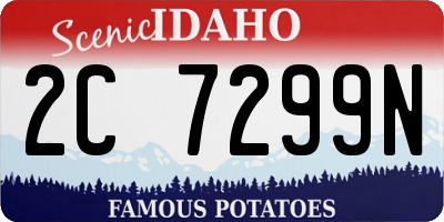 ID license plate 2C7299N