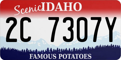 ID license plate 2C7307Y