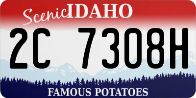 ID license plate 2C7308H