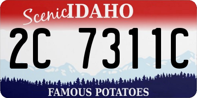 ID license plate 2C7311C