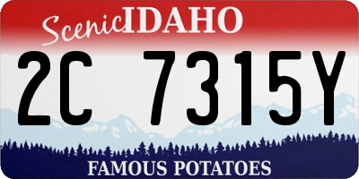 ID license plate 2C7315Y