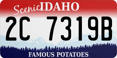 ID license plate 2C7319B